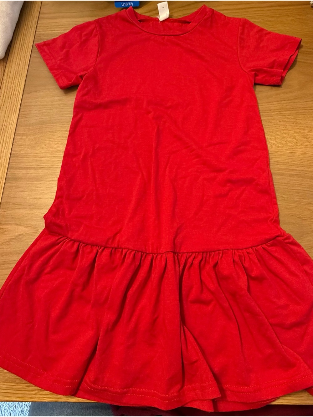 3 for $12 Girls' Red Short Sleeve Dress